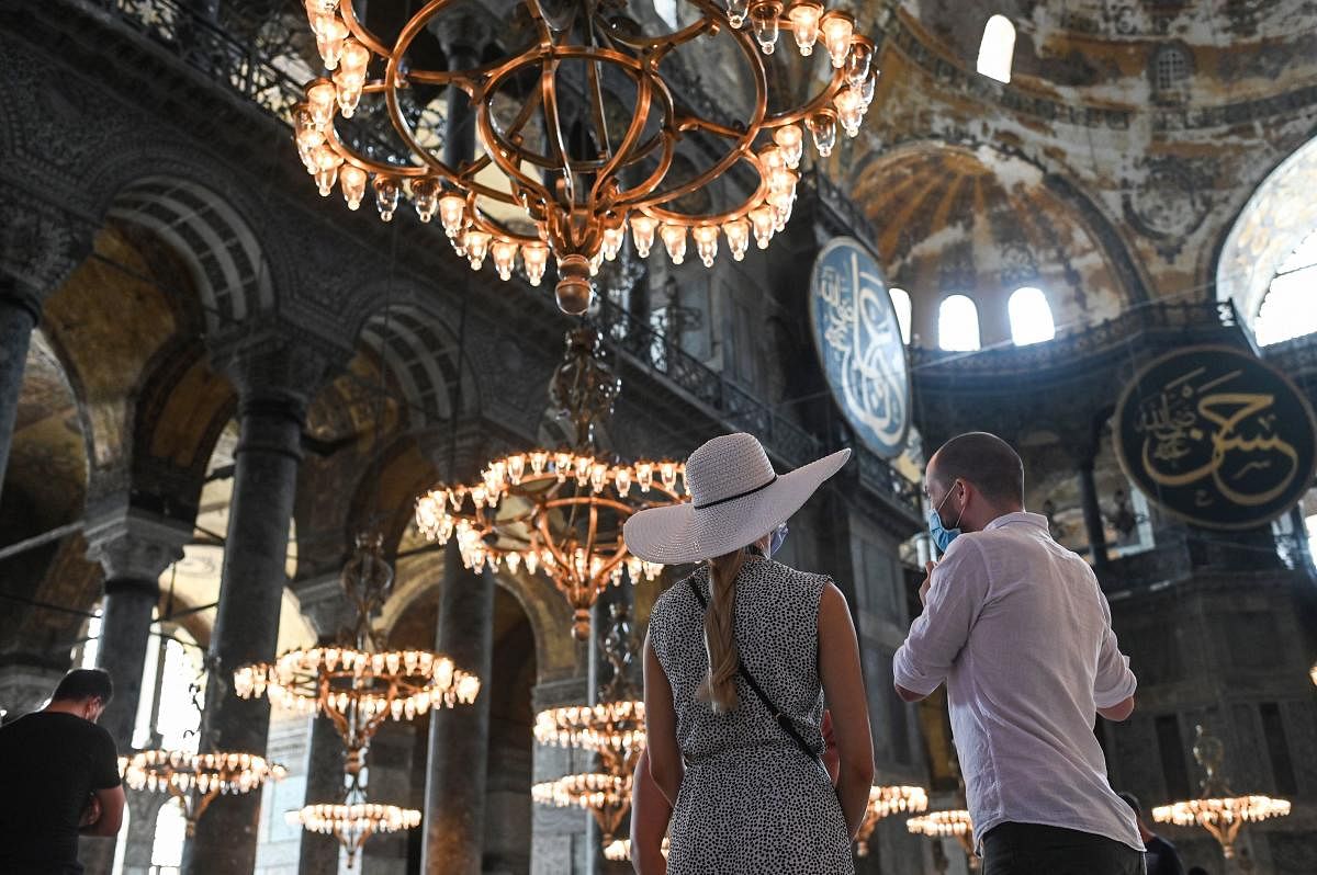 Until now it has been the principal tourist attraction in Turkey, hosting millions of tourists every year -- 3.8 million visitors in 2019. AFP