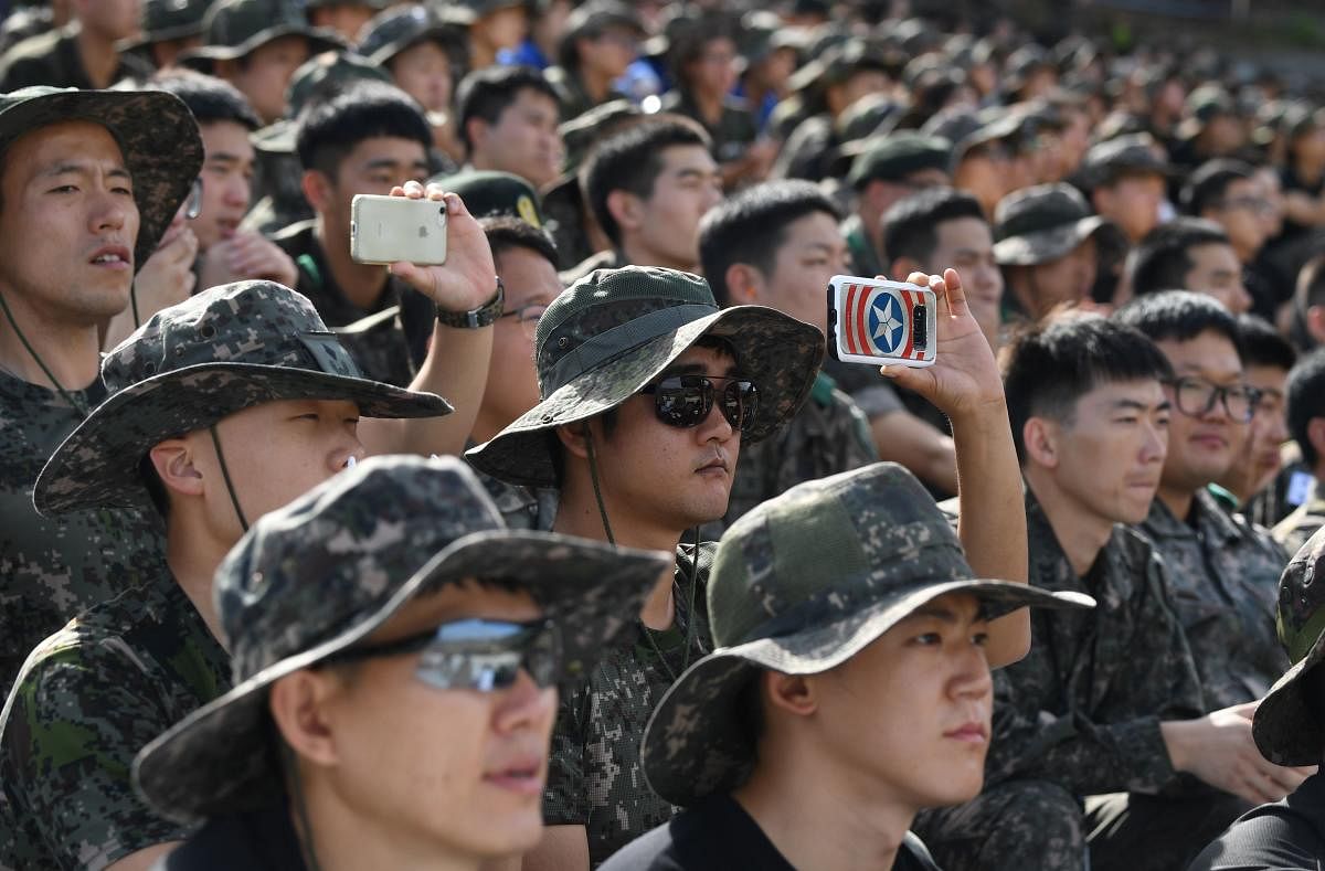 Rank 7 | South Korea | Active military personnel: 6.25 lakh | Credit: AFP Photo