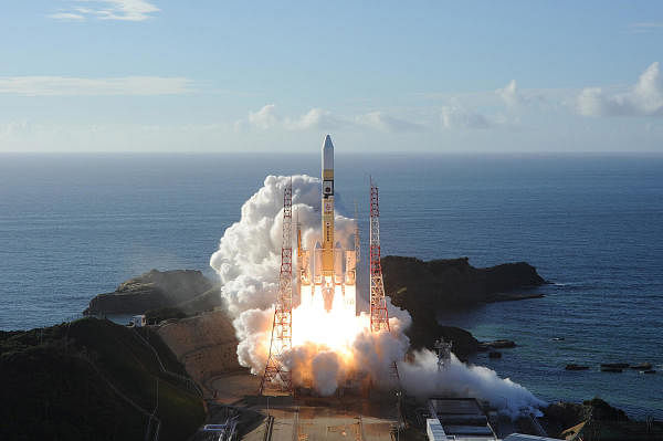 The United Arab Emirates launched its first mission to Mars, the Hope Probe, from Japan's Tanegashima Space Center on July 20. The first Arab mission to the Red Planet, it is due to arrive there in seven months and head into orbit to gather atmospheric data. Credit: Reuters Photo