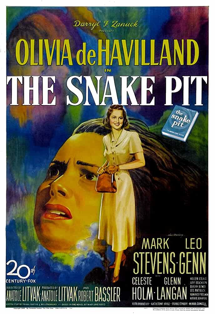 The Snake Pit (1948) | Long before Sam Fuller’s 1963 classic “Shock Corridor,” “The Snake Pit” shined a light on state mental institutions and their reliance on remedies like hypnotherapy and electric shock treatments. The devotion to realism carries over to de Havilland’s performance as a schizophrenic housewife who hears voices and experiences massive disorientation, which the film communicates via de Havilland’s inner monologue. Credit: IMDb