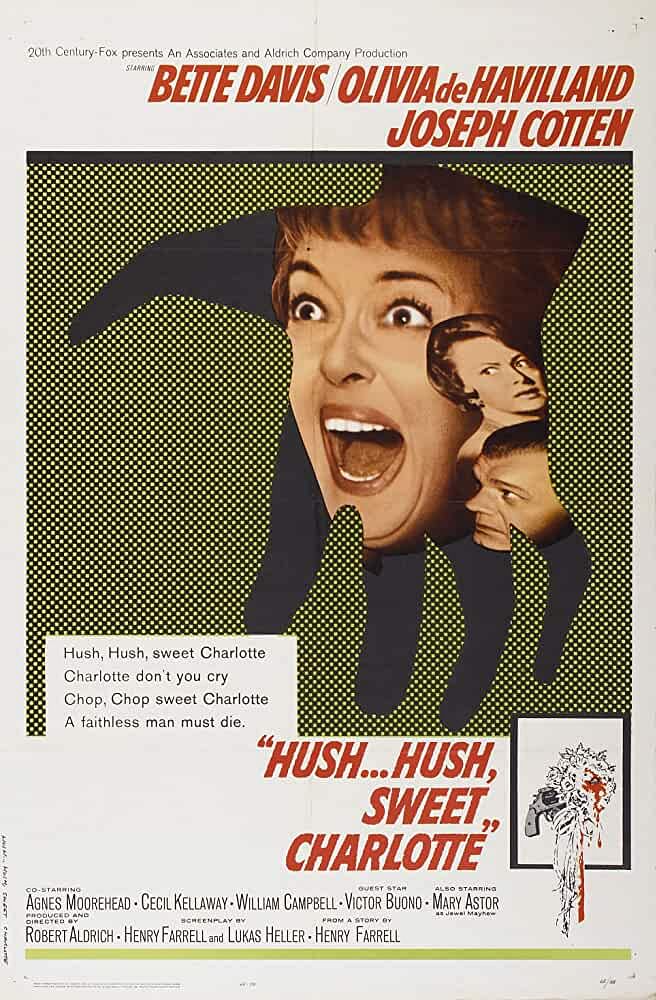 Hush … Hush, Sweet Charlotte (1964) | Two years after setting Bette Davis and Joan Crawford against each other in the deranged psychological thriller “What Ever Happened to Baby Jane?,” the genre maestro Robert Aldrich brought Davis back to pair up with another screen legend, de Havilland, in a similarly fever-pitched drama. Davis is the more dominant presence as a wilted Southern belle who was exonerated for the murder of her married lover (Bruce Dern) nearly 40 years earlier, but most assume she was guilty. Credit: IMDb