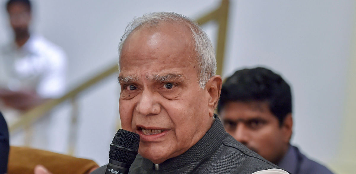 Tamil Nadu governor Banwarilal Purohit tested positive for coronavirus on August 2 and was advised home isolation since his infection was mild, a hospital treating him said. Credit: PTI Photo