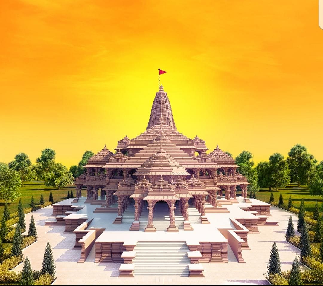 The chief architect said his family designs temples in Nagara style and the structure in Ayodhya will also be built in that style of North Indian temple architecture. Credit: Twitter/ShriRamTeerth