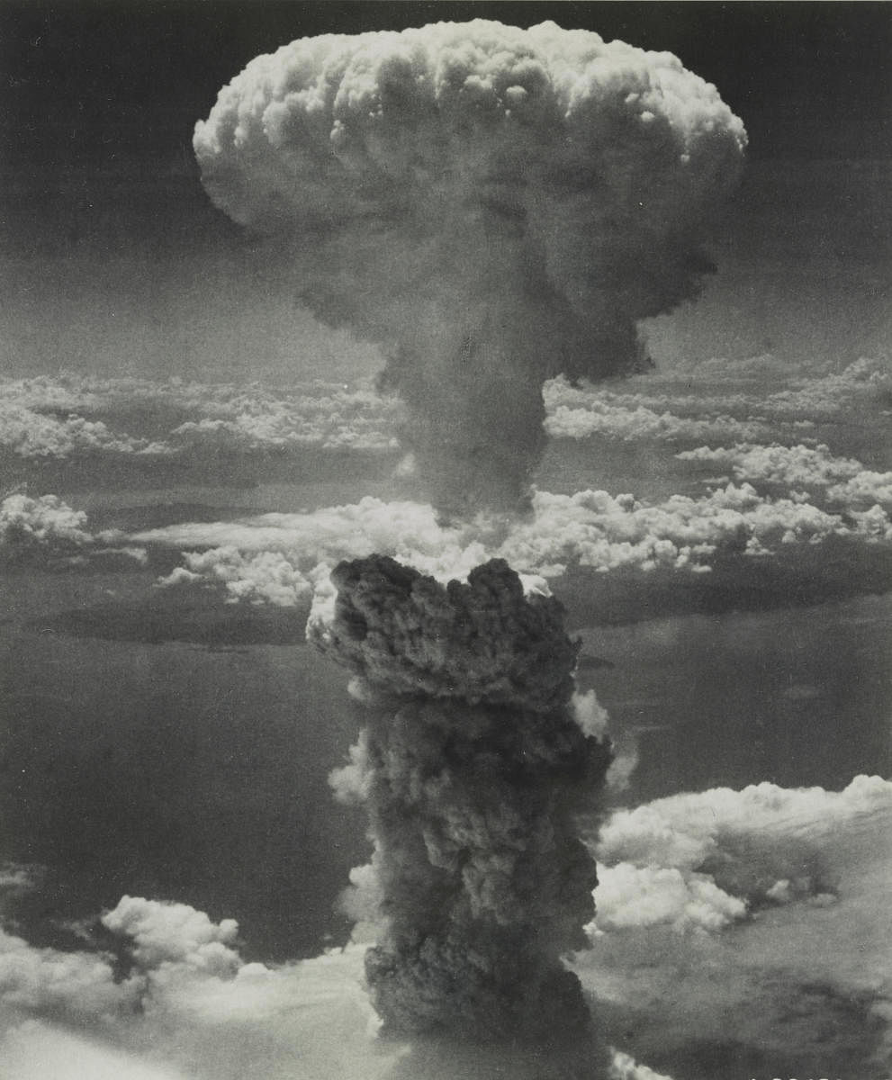 Three days later, at 11:02 a.m. on Aug. 9, 1945, the United States dropped a 10,000-pound plutonium-239 bomb, nicknamed “Fat Man”, on Nagasaki. Credit: Reuters