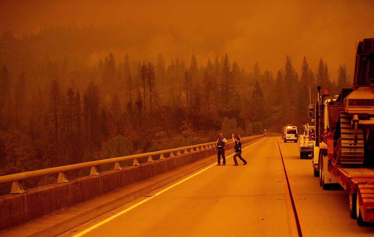 For millions of Californians who are fortunate enough to be outside the direct path of the flames, air quality is a major concern. Credit: AFP Photo