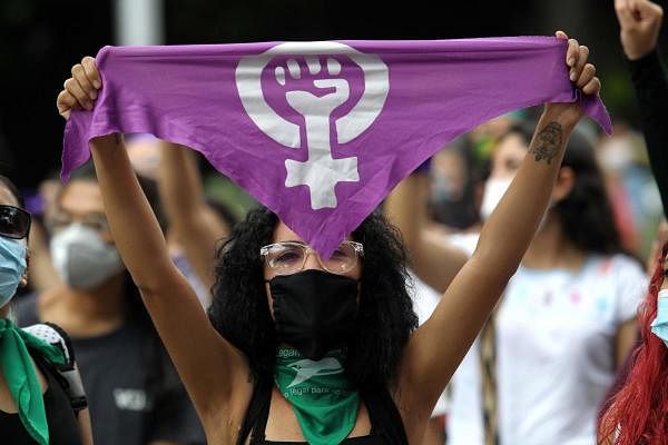 Feminist activists demonstrate against femicides and violence towards women in Guadalajara, Jalisco state, Mexico. Credit: AFP Photo