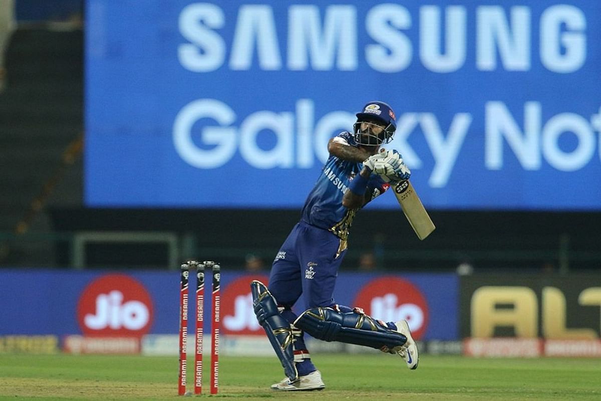 Surya Kumar Yadav of Mumbai Indians plays a shot. Credit: Iplt20.com/BCCI