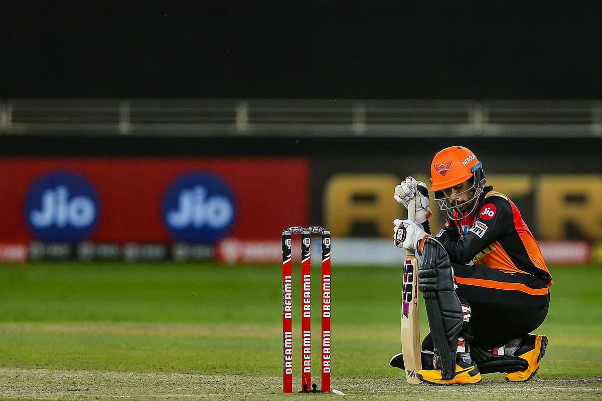 Wriddhiman Saha of Sunrisers Hyderabad during Indian Premier League (IPL) match between the Sunrisers Hyderabad and the Delhi Capitals. Credit: PTI Photo