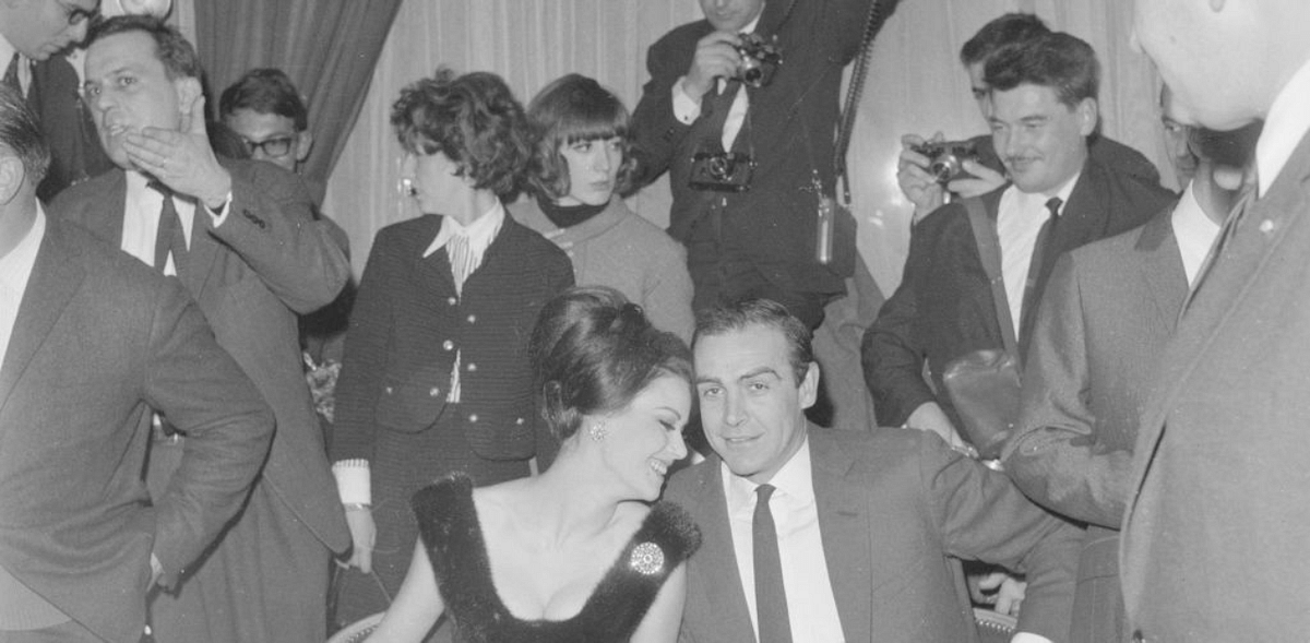 French actor Claudine Auger starred alongside the Connery in the 1965 release Thunderball, which was backed by Eon Productions. The two got along quite well during the promotions of the ambitious movie. | Credit: Keystone/Getty Images