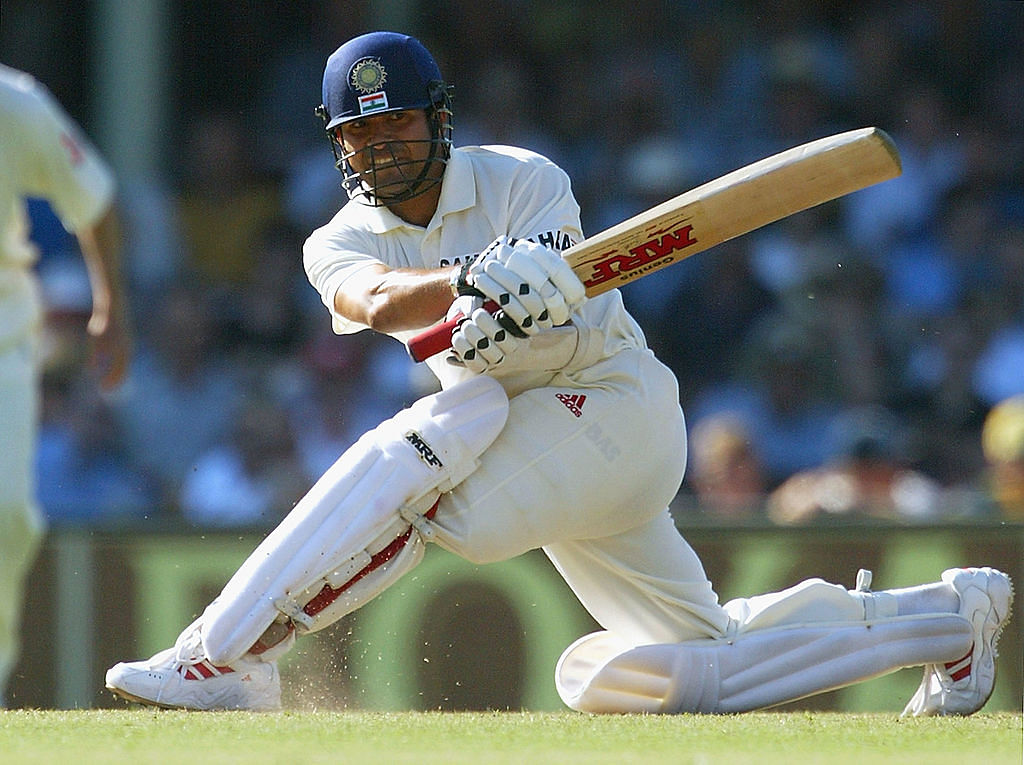 During the 2003-04 Test tour, Sachin Tendulkar was taunted for his lack of form (he was out for a duck twice in five innings). The 'Master Blaster' was also criticised for getting out while trying to play his famous cover drive. And so, as the story goes, the great batsman made a decision not to play the shot before the fourth and final Test in Sydney. And indeed, Tendulkar did not play the drive until he reached his century in the first innings. He still unleashed a wide range of shots against an Australian attack that lacked the brilliance of Glenn McGrath and Shane Warne. He went on to score an unbeaten 241, which is to date the highest score by an Indian in Australia. Credit: Getty Images