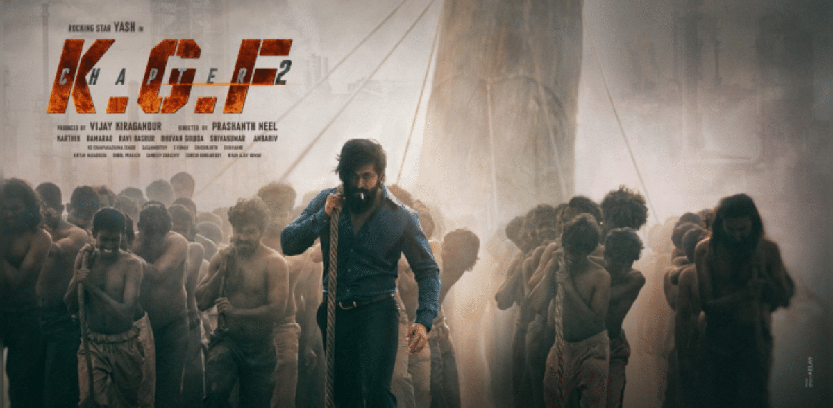 KGF Chapter 2 | The pan-India biggie, a sequel to the 2018 blockbuster KGF, features Yash in the lead role and revolves around the journey of 'Rocky Bhai'. The Prashanth Neel-directed magnum opus might hit the screens during Sankranti 2021. Credit: Twitter/@KGFChapter2