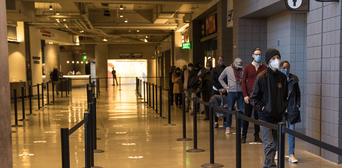 Early voting started in Georgia for the runoff Election for Georgia Senators between Republican incumbents David Perdue and Kelly Loeffler and Democratic candidates John Ossoff and Raphael Warnock. Credit: AFP