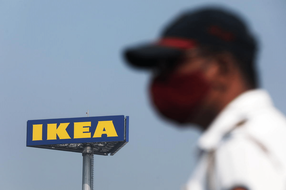 A signboard of the new IKEA store is seen in Navi Mumbai, India. Credit: Reuters Photo