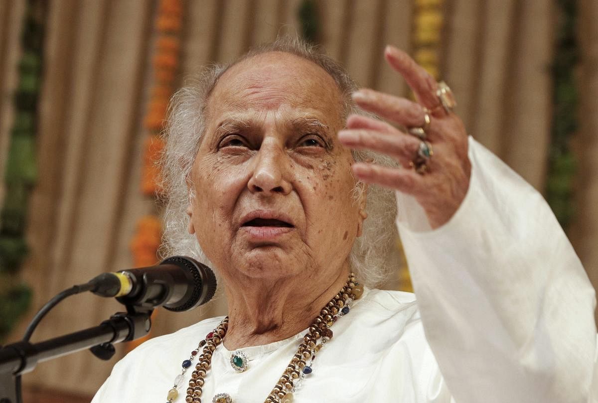 Indian classical music doyen Pandit Jasraj died following a cardiac arrest at his home in New Jersey. The classical vocalist, who infused life into the most complex ragas and held audiences spellbound with his craft, left behind a storied legacy spanning more than eight decades. Credit: PTI Photo