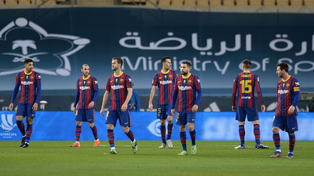 8 | FC Barcelona | YoY change in operating revenue for 2019-20 season: -15.7% | Credit: AFP File Photo