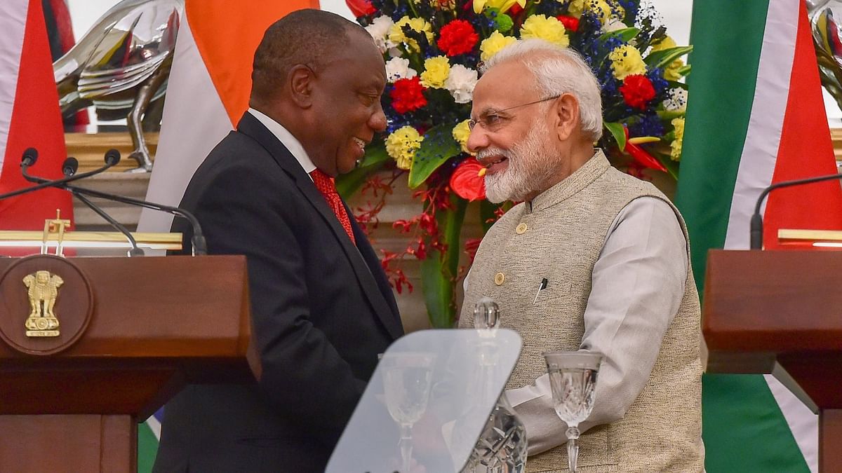 2019 | South Africa's President Cyril Ramaphosa. Credit: PTI Photo