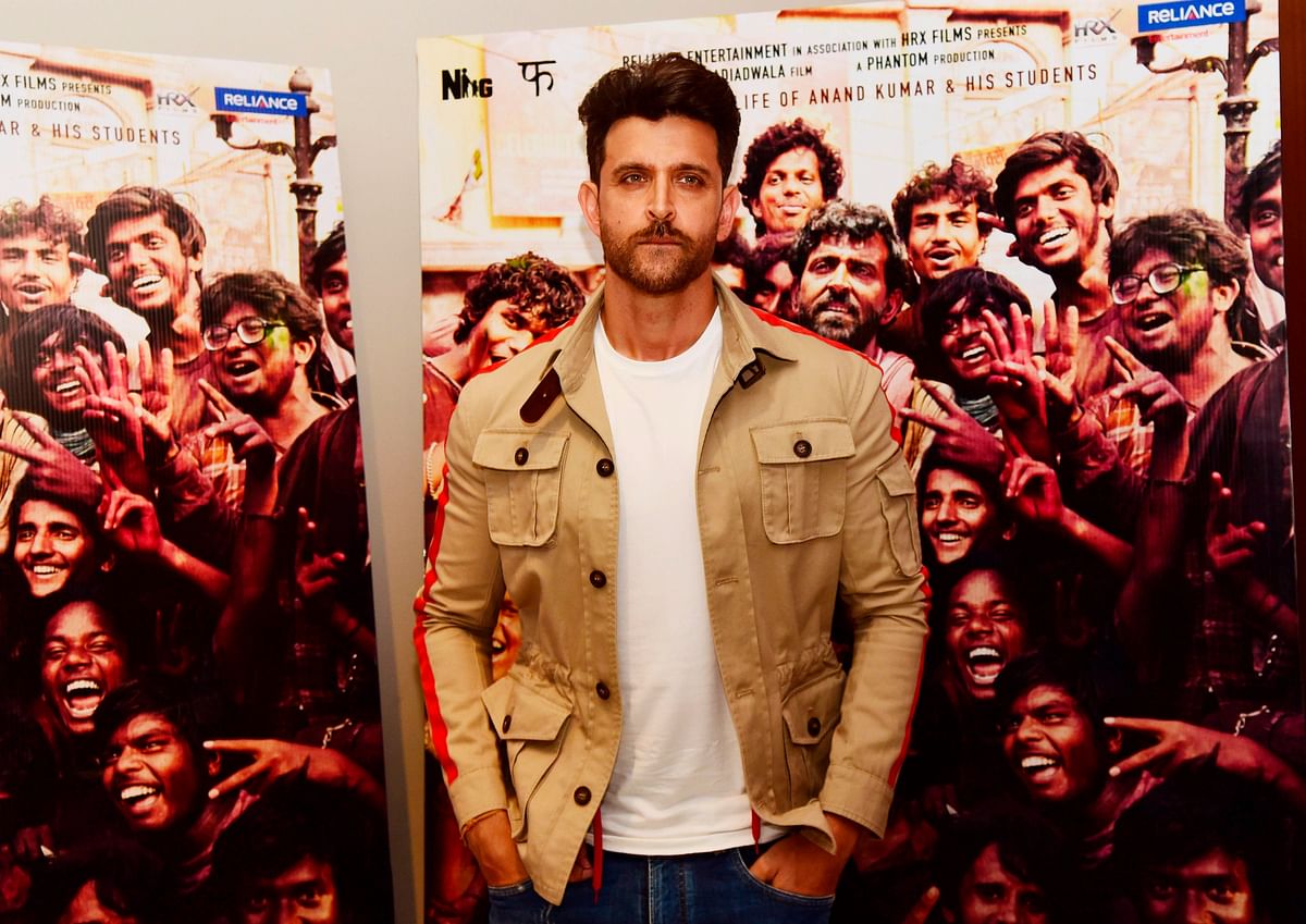 Actor Hrithik Roshan is ranked 10th, with a brand value of $39.4 million. Credit: AFP Photo