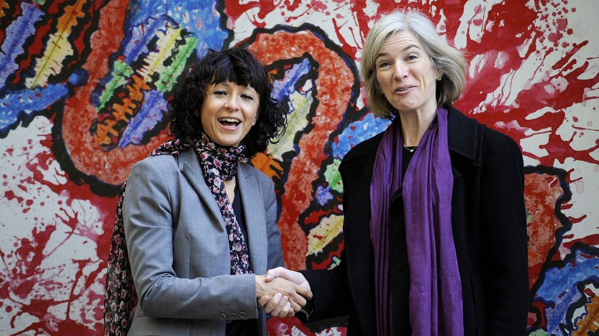 Emmanuelle Charpentier of France and Jennifer Doudna of the US | Frenchwoman Emmanuelle Charpentier and American Jennifer Doudna became the first all-female duo to win a scientific Nobel on Wednesday, clinching the chemistry award for their discovery of the CRISPR-Cas9 DNA snipping