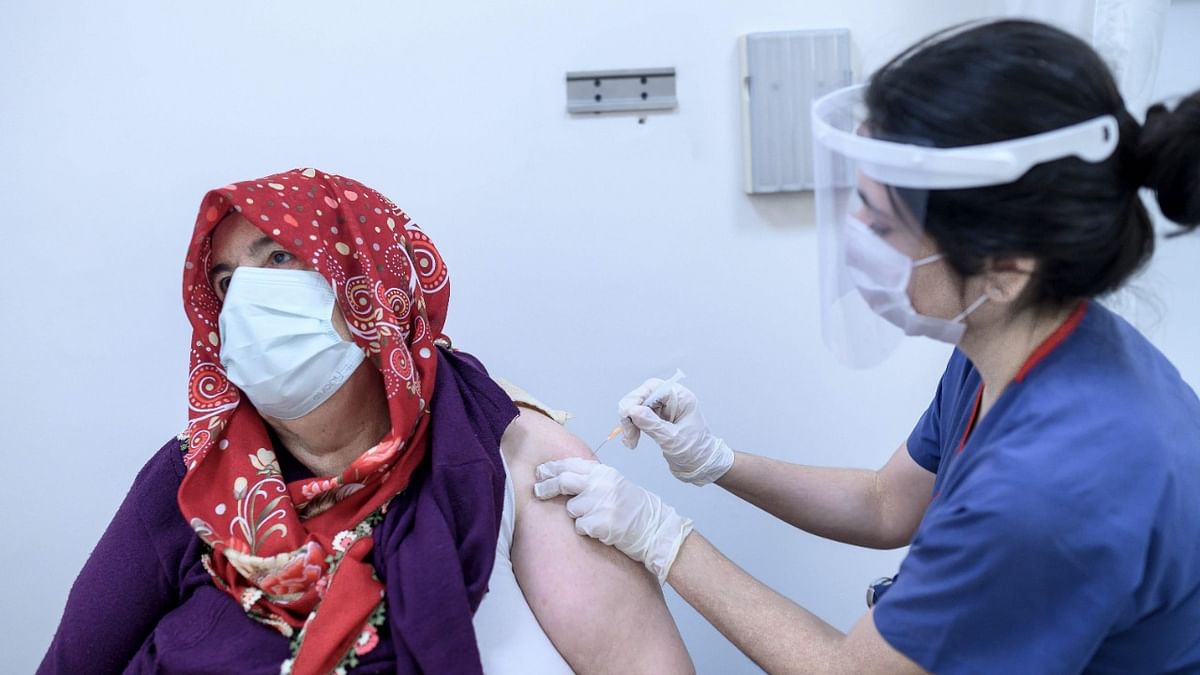 Turkey | Vaccines administered: 65,90,415 | Total cases as of February 24, 2021: 26,55,633 | Credit: AFP Photo