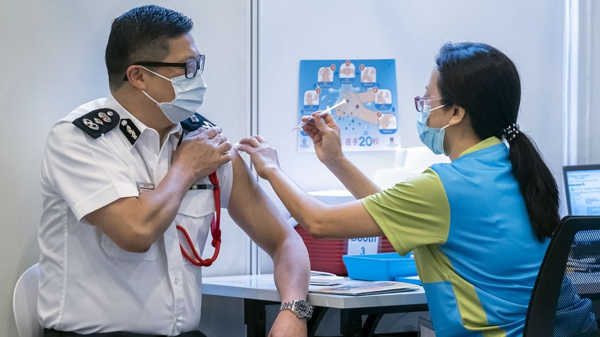 China | Vaccines administered: 4,05,00,000 | Total cases as of February 24, 2021: 89,864 | Credit: AFP Photo