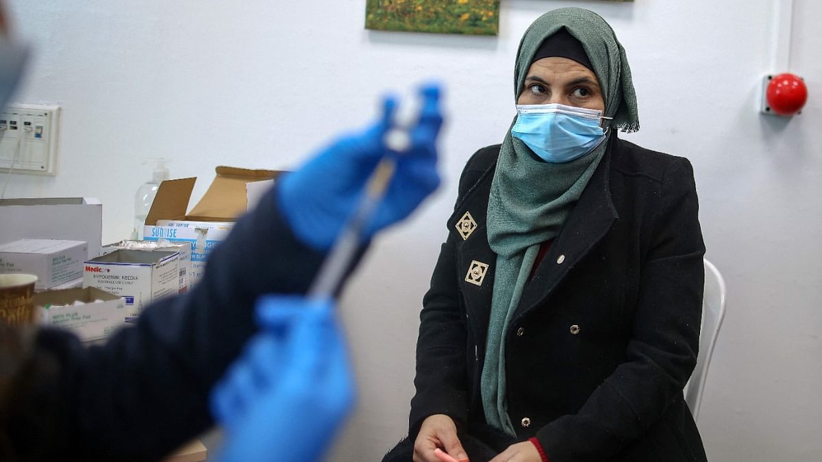 Israel | Vaccines administered: 71,32,468 | Total cases as of February 24, 2021: 7,59,572 | Credit: AFP Photo