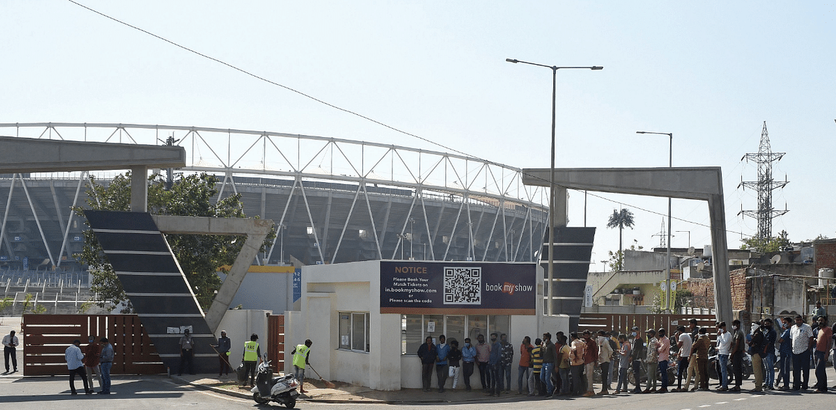 Only the main stadium has been named after Modi, while the entire Sports Enclave, including the stadium, is named after Sardar Patel. Credit: AFP Photo