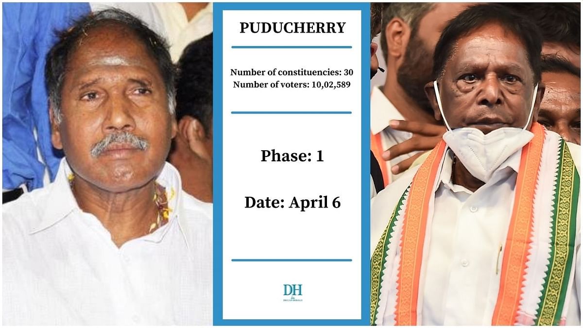 The Assembly elections for Puducherry will be held on April 6. Credit: PTI Photo