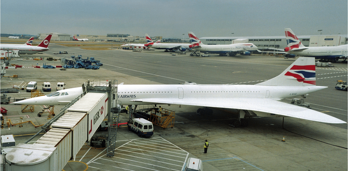 Concorde was a supersonic passenger plane with a capacity of 92-128 passengers. Its primary users were Air France and British Airways. It is one of the only two supersonic transporters to have been commercially operated. The other was Soviet-built Tupolev. Credit: iStock Images.