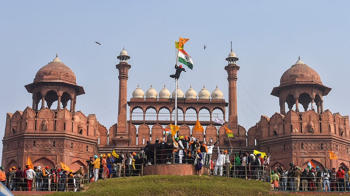 January 26 | The farmers were soon made to disperse after security forces were deployed towards the Red Fort | Credit: PTI File Photo