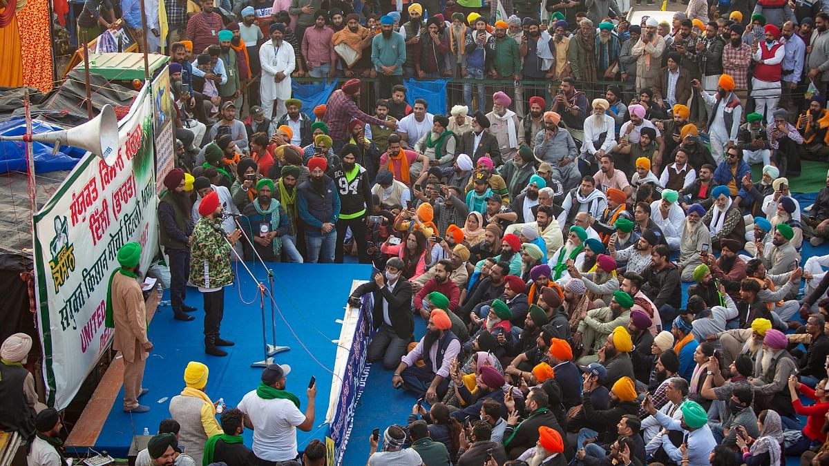 December 5 | Punjabi star Diljit Dosanjh was among the few eminent personalities who backed the farmers' protests and attended them as well | Credit: PTI File Photo