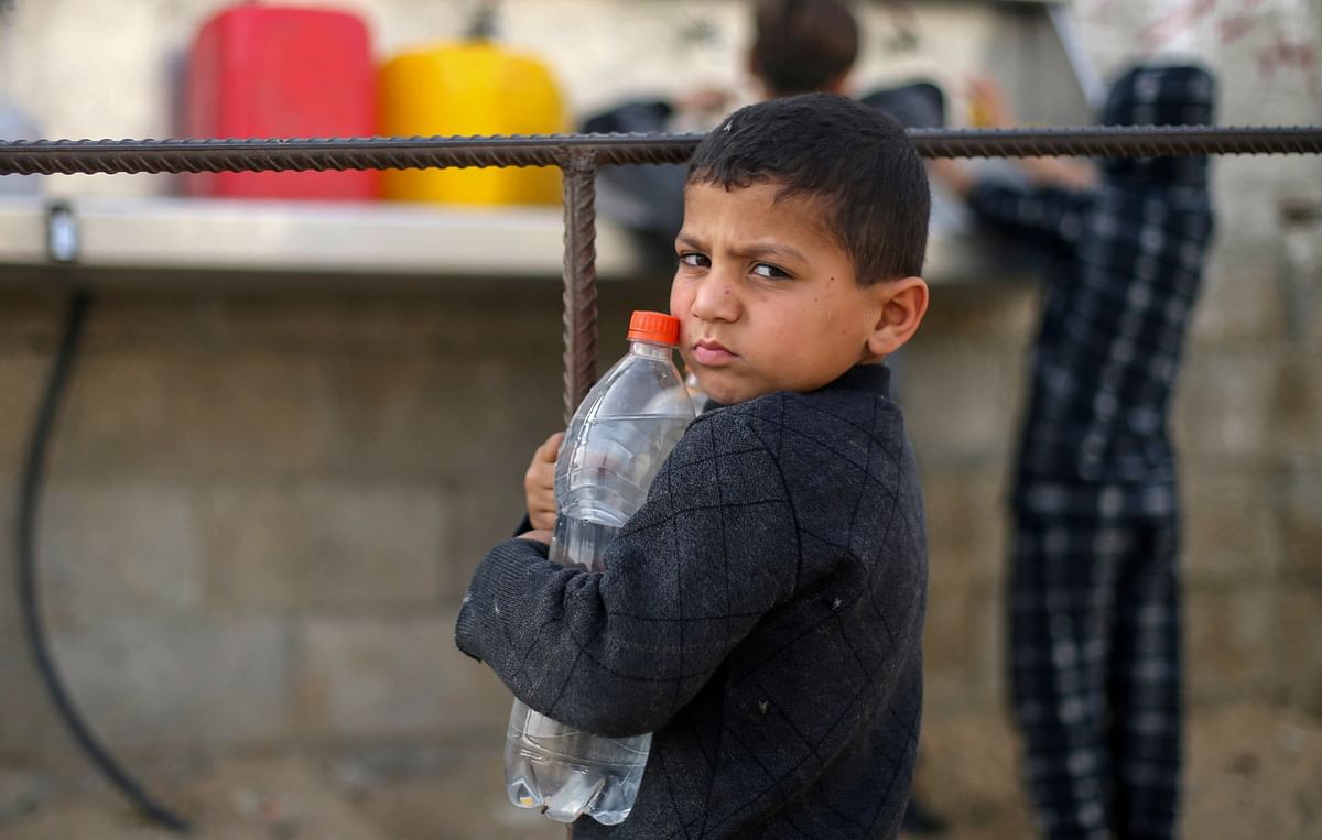 One in five children worldwide do not have enough water to meet their daily needs, and children in more than 80 countries live in areas with high water vulnerability, meaning they depend on surface water, unimproved sources or water that takes more than 30 minutes to collect. Credit: Reuters Photo