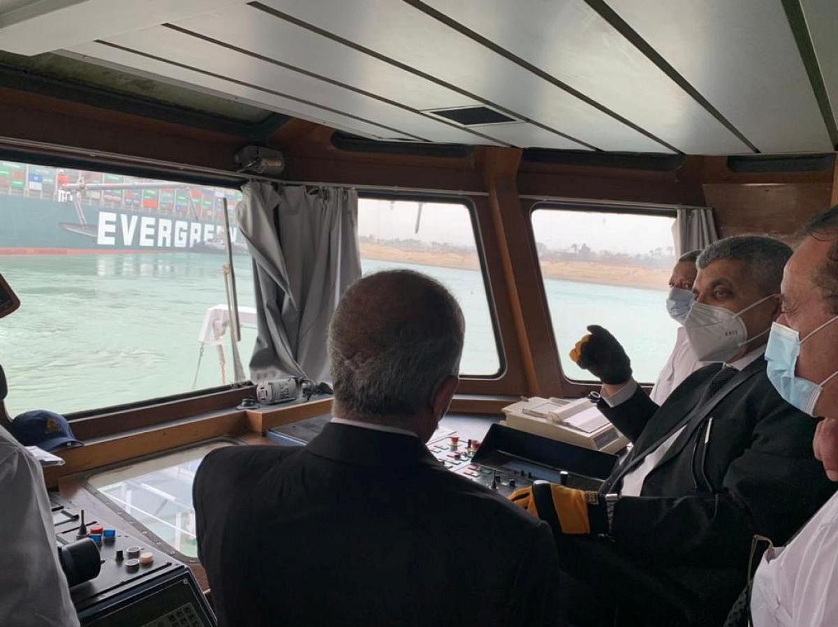 Tuesday marked the second major crash involving the Ever Given in recent years. In 2019, the cargo ship ran into a small ferry moored on the Elbe River in the German port city of Hamburg. Authorities at the time blamed strong wind for the collision, which severely damaged the ferry. Credit: Reuters Photo