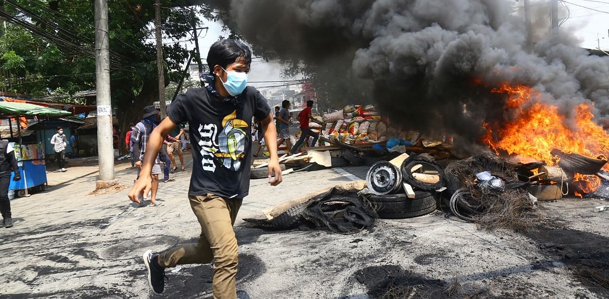 Myanmar has since been witnessing relentless protests against the coup. Credit: AP Photo