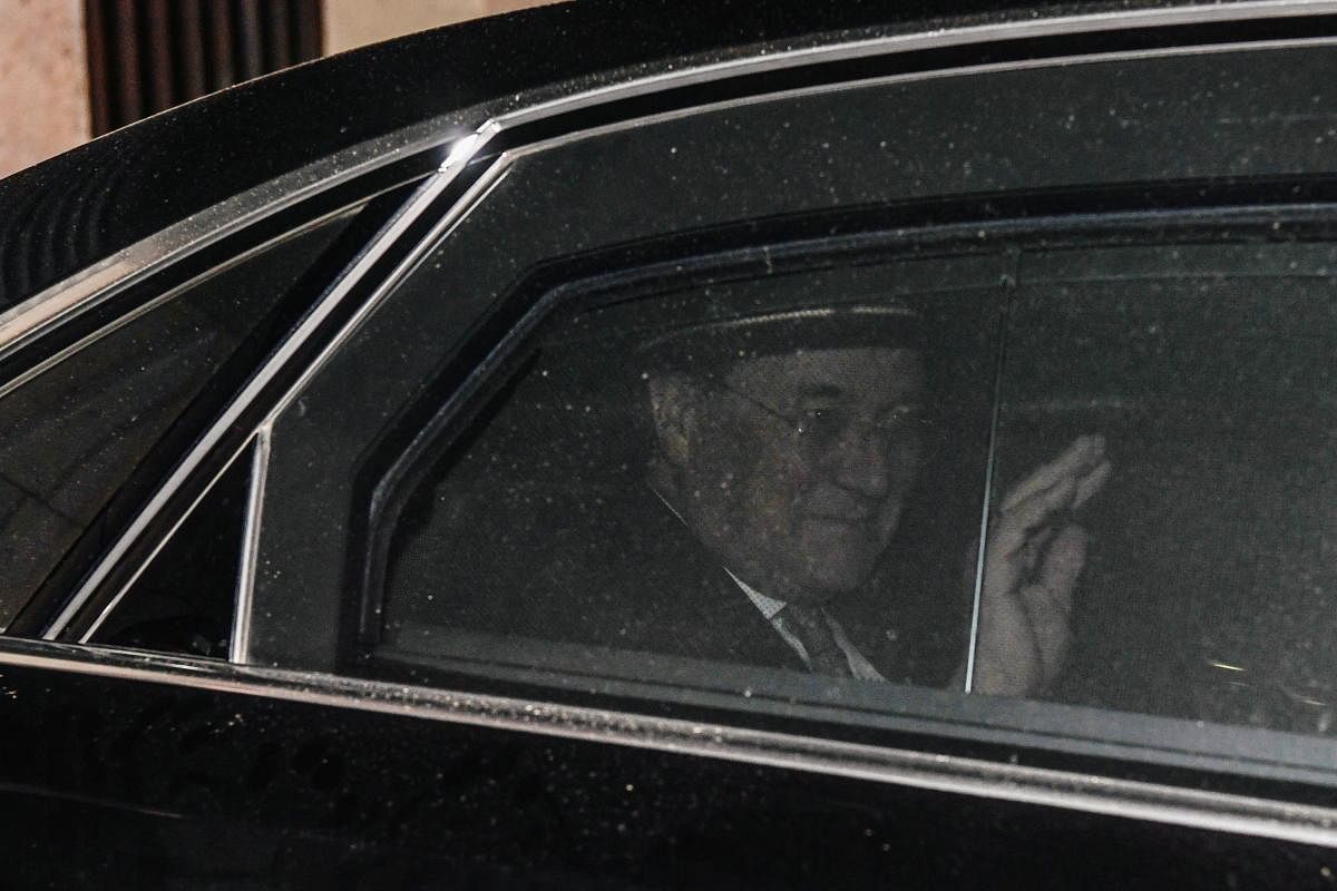 North Rhine-Westphalia's State Premier and head of Germany's conservative Christian Democratic Union (CDU) party Armin Laschet waves from a vehicle as he leaves after a board meeting at the CDU headquarters in Berlin, Germany. Credit: Reuters photo.
