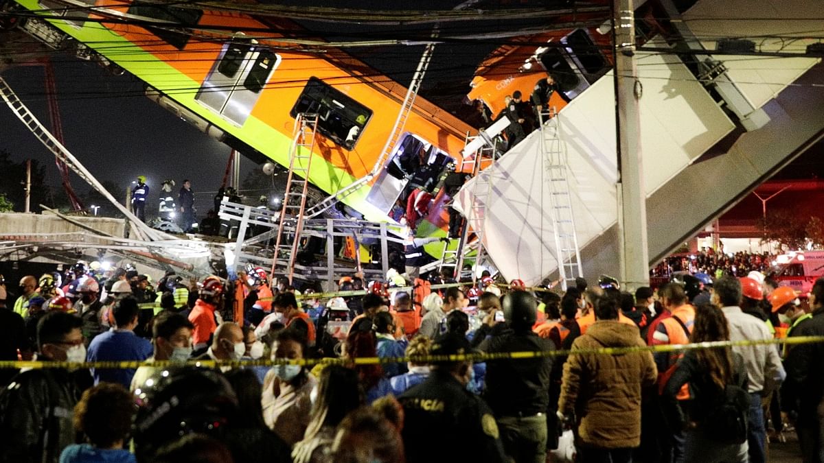 Mexico city metro overpass collapse kills 23, injures dozens
