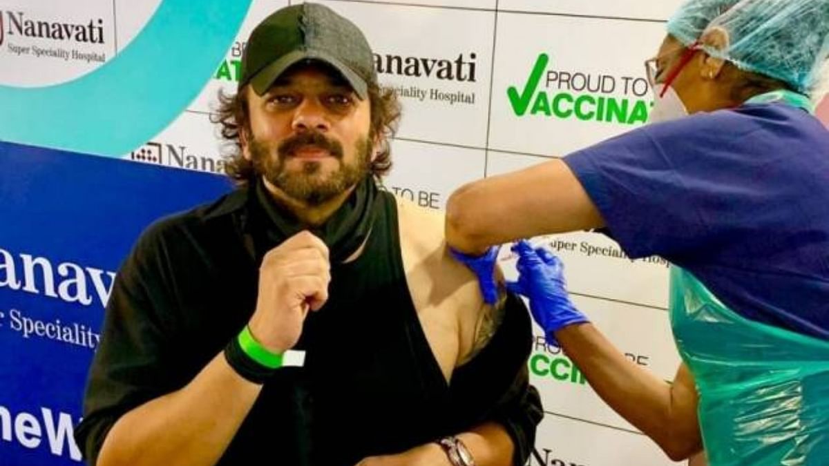 Bollywood director Rohit Shetty got his first dose of vaccination and shared few images on Instagram. Credit: Instagram/itsrohitshetty