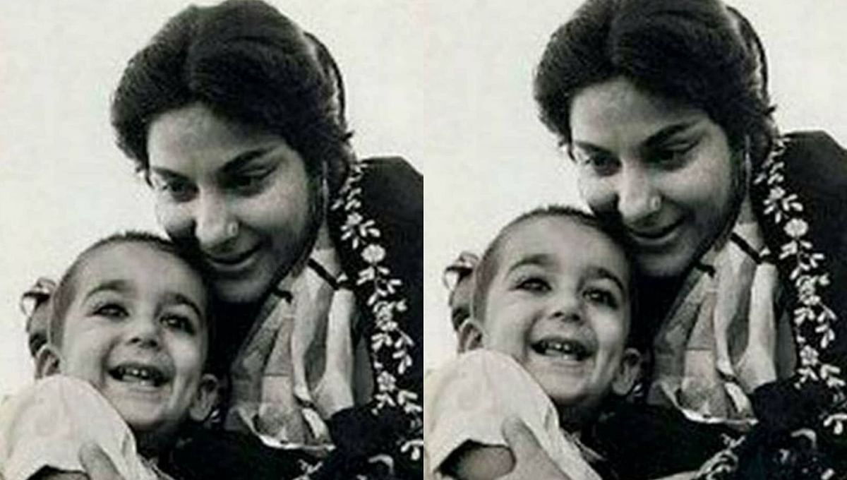 Bollywood actor Sanjay Dutt shared a heartfelt note for his mother on social media along with this photo. Credit: Instagram/duttsanjay