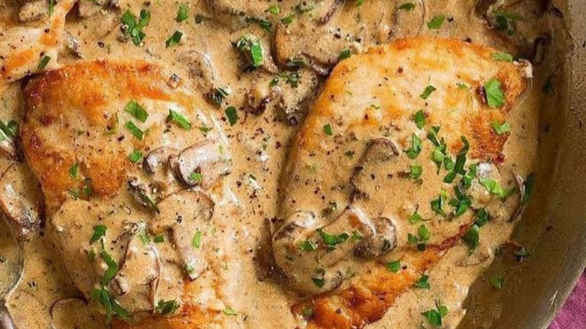 Creamy Parmesan chicken:  A secret family recipe! Don’t let the secret recipe die with the inventor. An easy one pan dish that will wow your mother with its creamy texture.