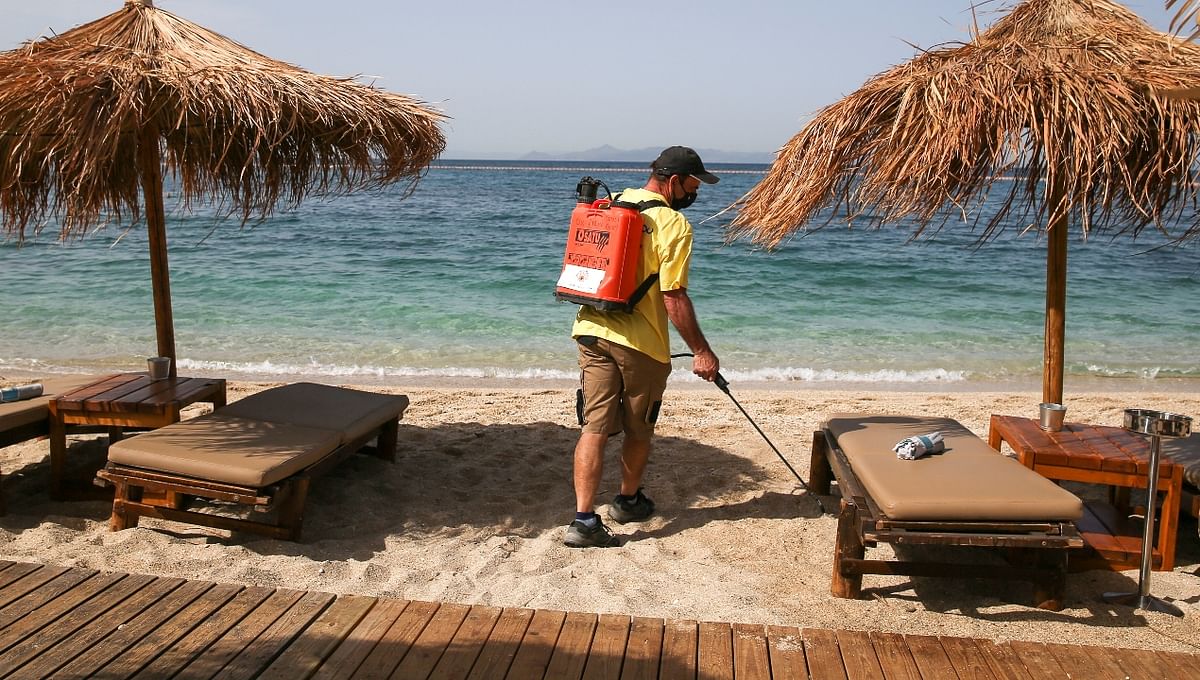 With widely spaced sun loungers and regular disinfections, Greece reopened its organised beaches on Saturday (May 8) as the popular Mediterranean holiday destination eases Covid-19 curbs in preparation for the return of foreign visitors next week.