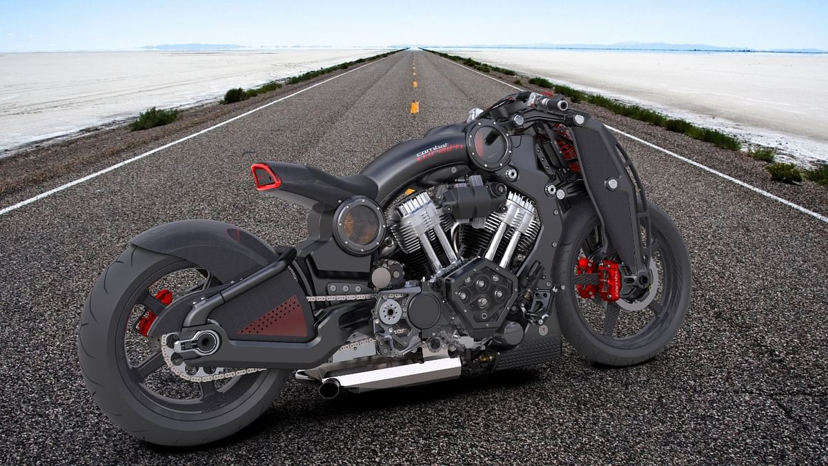 This second-generation Combat Wraith rides on the tried & true CX4 architecture with a brute force, 2.2 Liter big-block V-twin engine by S&S Cycle.