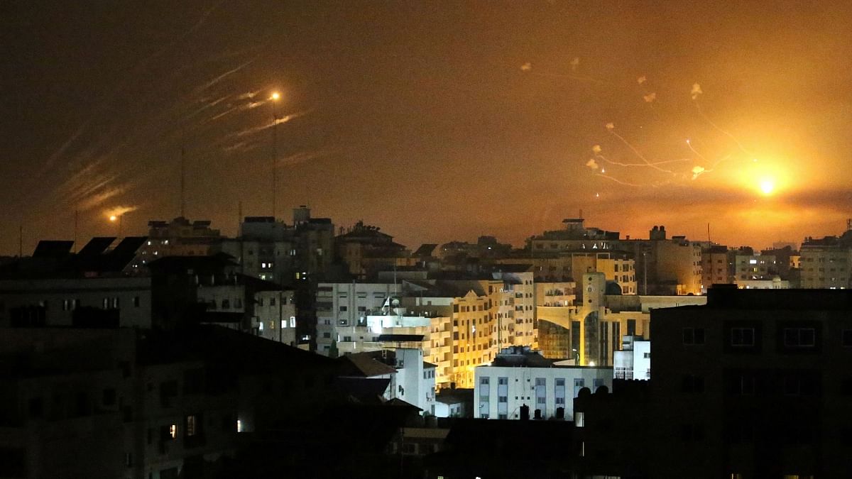 They claim that around 150 rockets fired from the Gaza Strip towards Israeli territory exploded inside the Gaza Strip. Credit: Reuters
