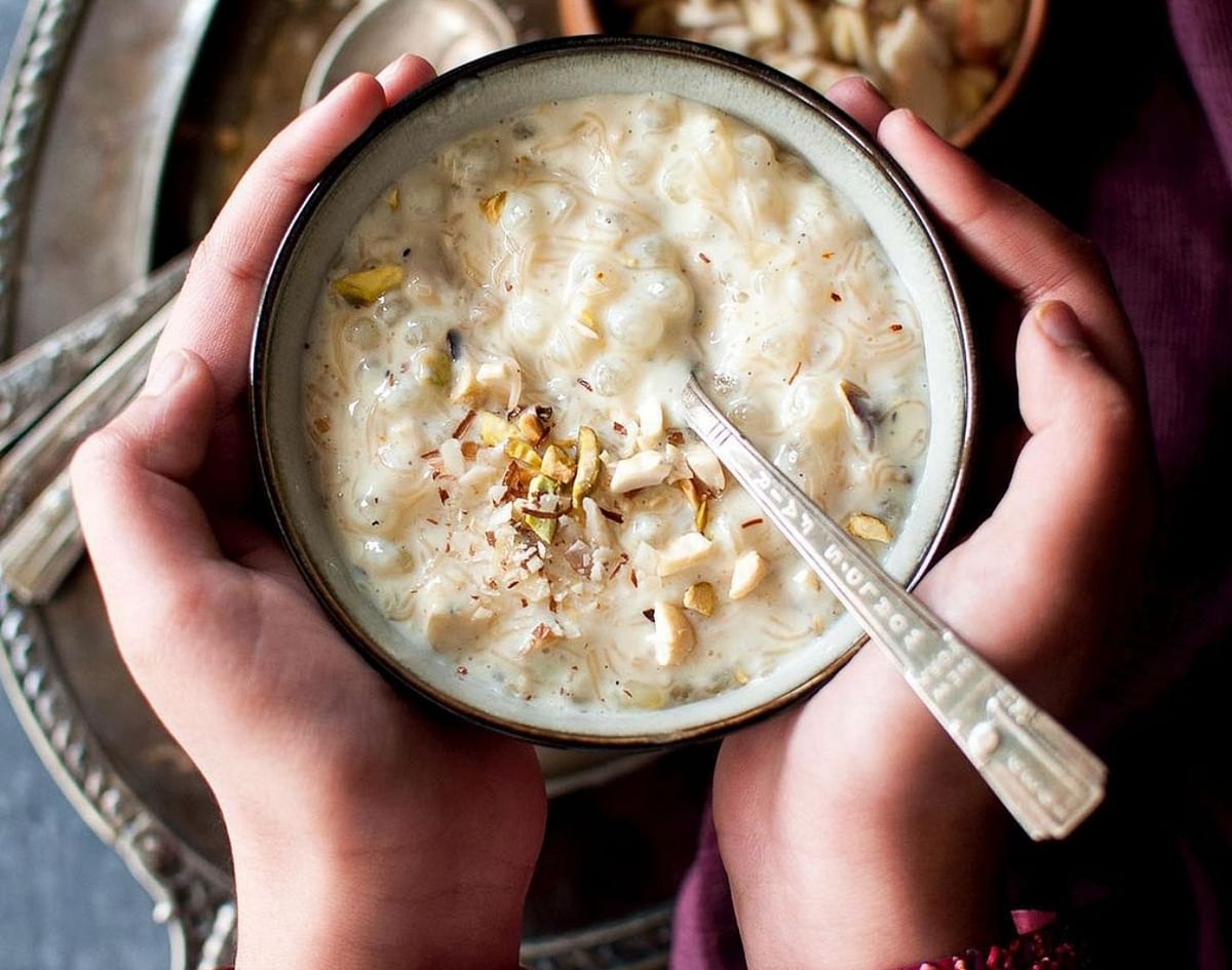 Sheer Korma: One can give a twist to sheer Korma by adding vermicelli. Sheer Korma, the most popular and a traditional festive breakfast, is considered very auspicious and served specially in morning. Credit: Instagram/cooks_hideout
