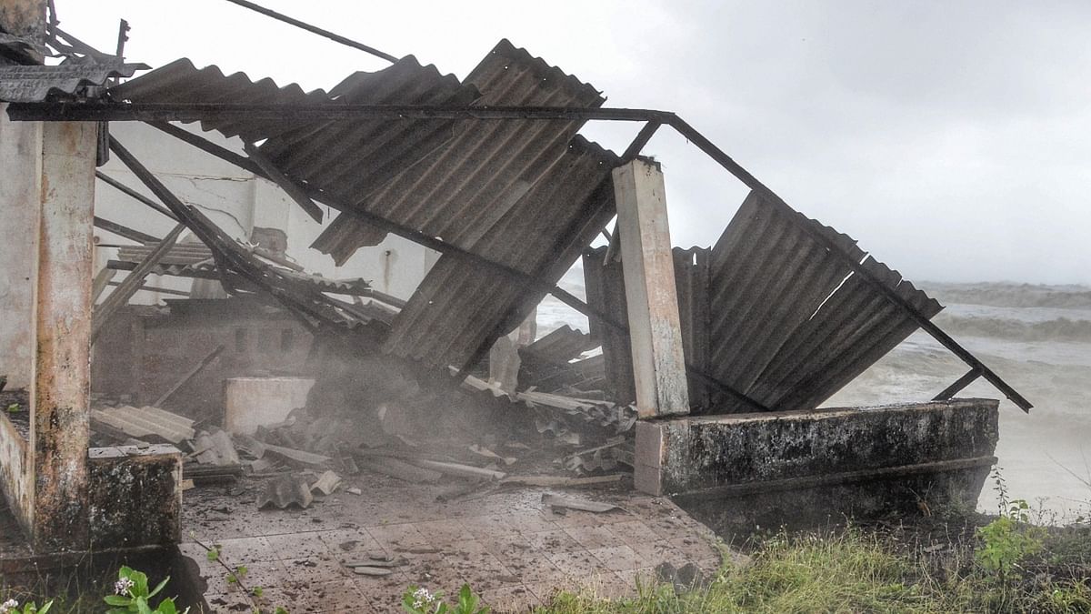 Strong winds, influenced by Cyclone Tauktae in the Arabian Sea, have left a trail of destruction in Karnataka.