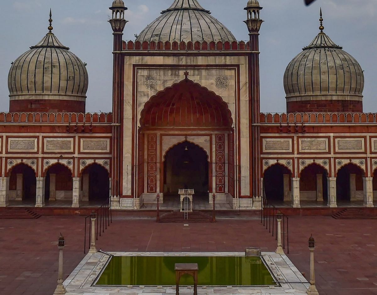 Delhi's famous Jama Masjid remains deserted on Eid.