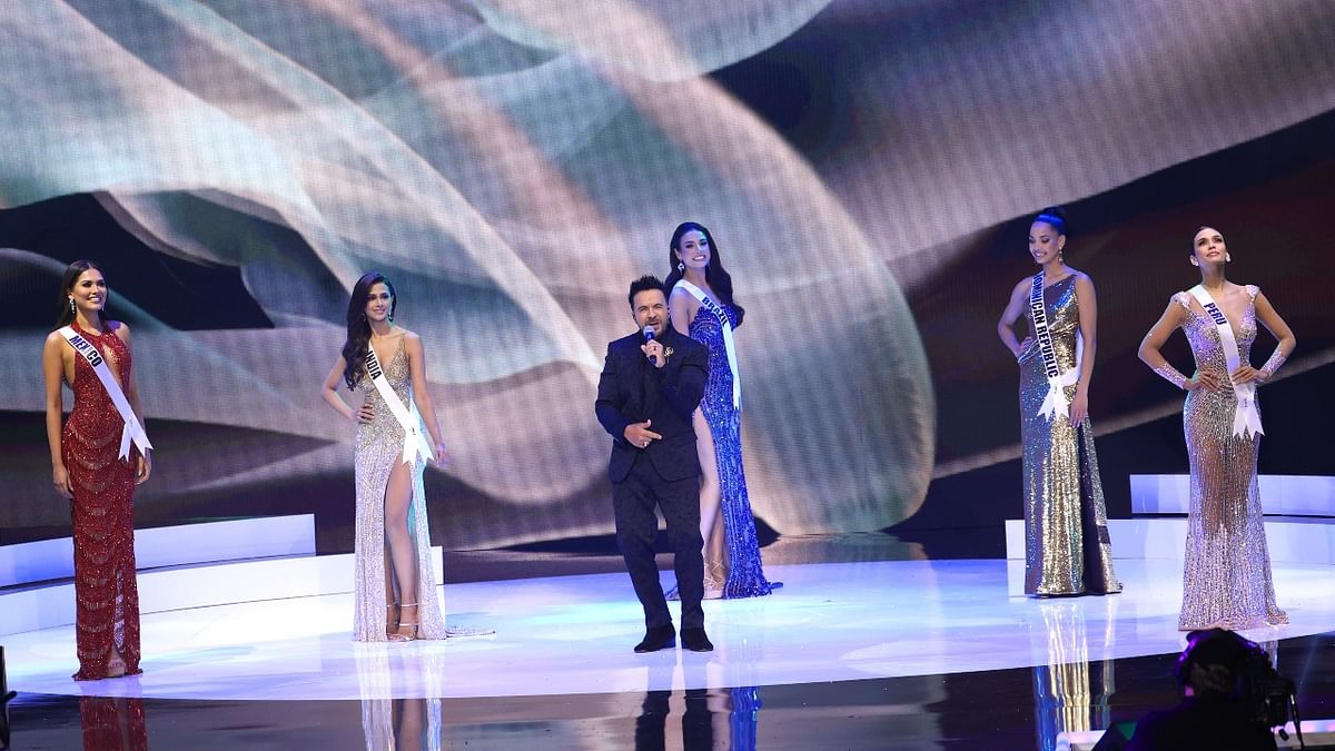 Luis Fonsi performs onstage at the Miss Universe 2020 Pageant at Seminole Hard Rock Hotel & Casino in Hollywood, Florida. Credit: AFP