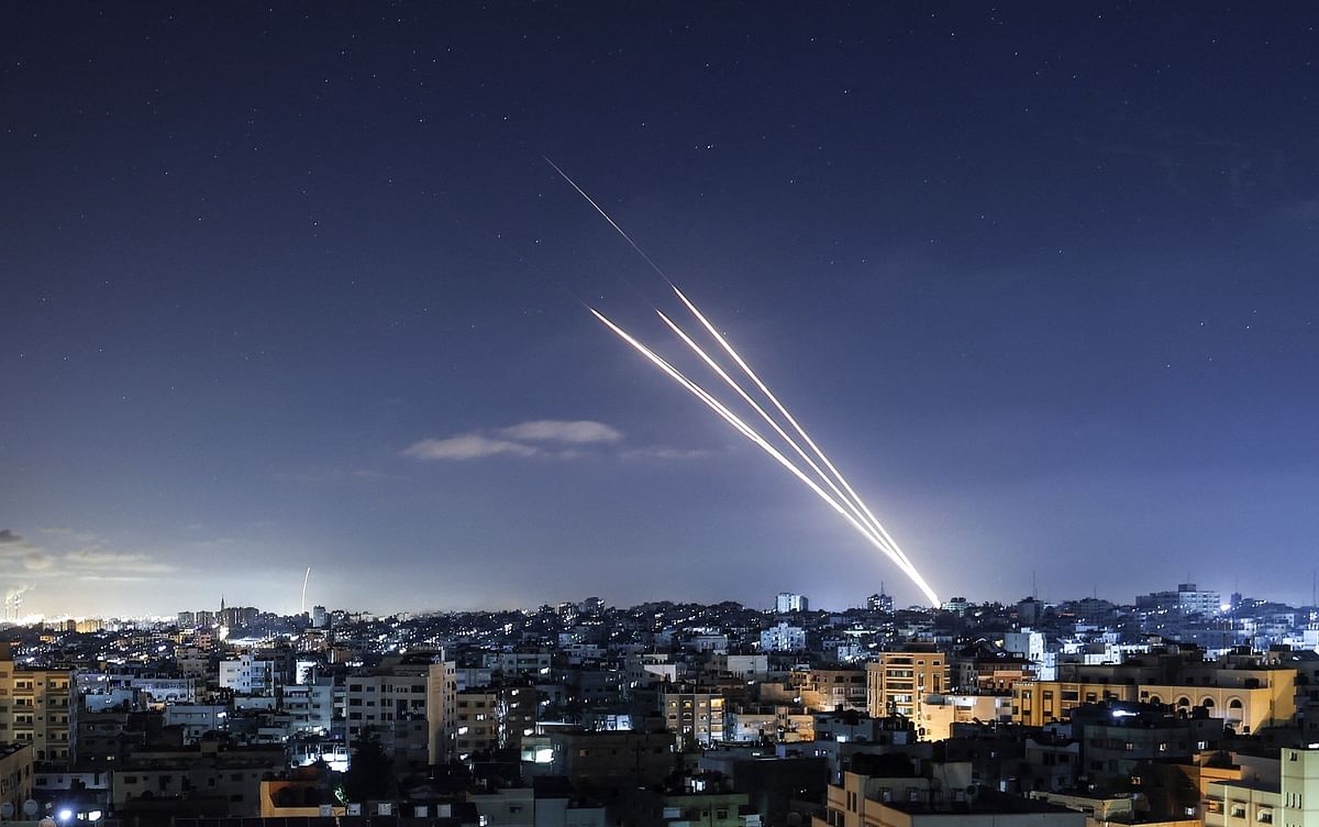 Rockets are launched towards Israel from Gaza City, controlled by the Palestinian Hamas movement. Heavy air strikes and rocket fire in the Israel-Gaza conflict claimed more lives on both sides as tensions flared in Palestinian