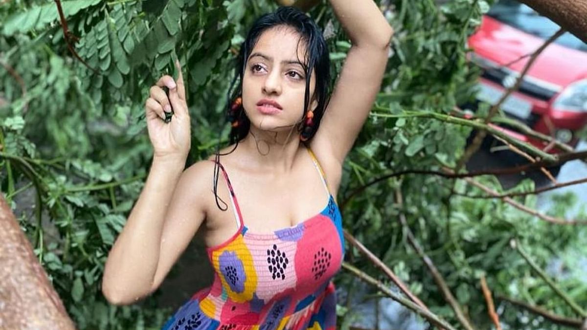 Deepika Singh Goyal was seen posing and dancing with the uprooted and fallen trees amid Cyclone Tauktae.