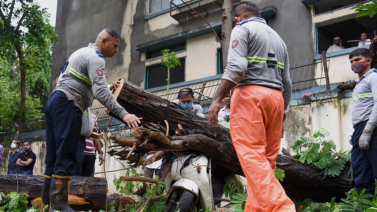 Driving waves of up to 25 feet on the high seas, cyclone Tauktae rammed into the western states of Maharashtra and Gujarat over the past two days, killing at least 61 people and leaving a trail of destruction. Credit: AFP Photo