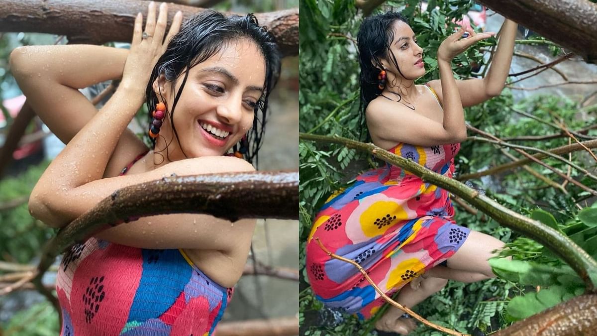 In Pics | Actress Deepika Singh trolled for dancing with uprooted trees amid Cyclone Tauktae
