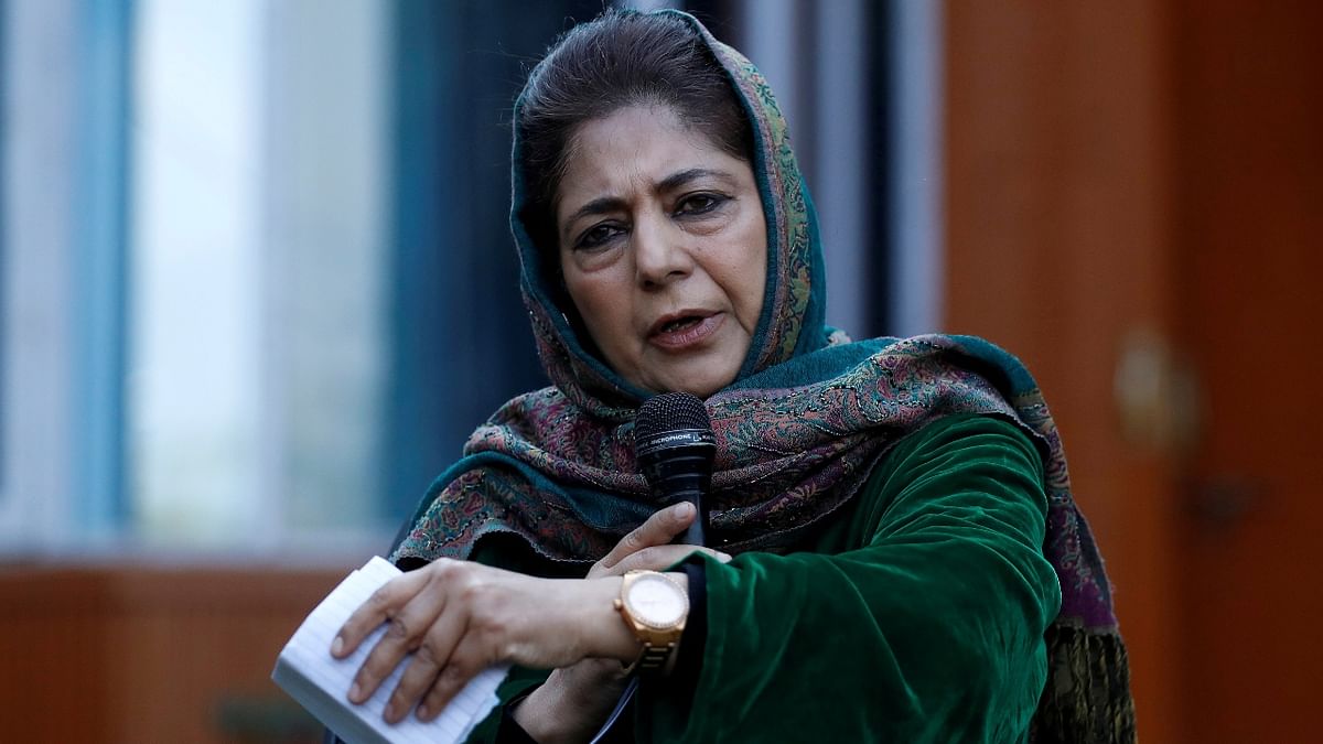 Mehbooba Mufti: She is another politician who brought change to Indian politics with her vision and development. She served as the Chief Minister of Jammu and Kashmir from 2016-2018. Credit: PTI Photo